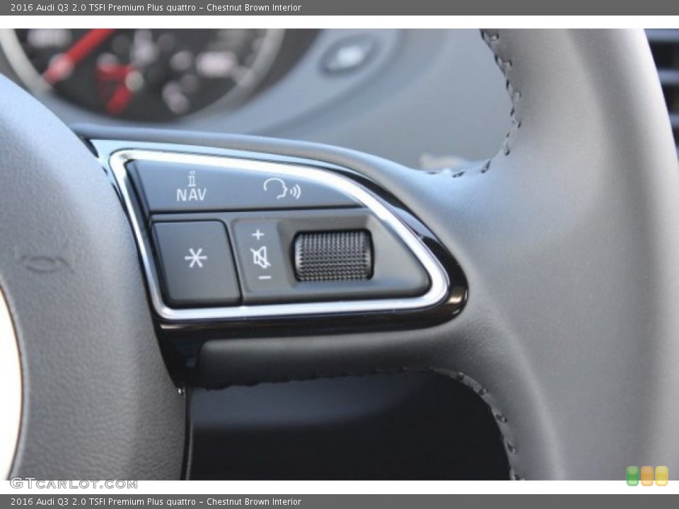 Chestnut Brown Interior Controls for the 2016 Audi Q3 2.0 TSFI Premium Plus quattro #107564577