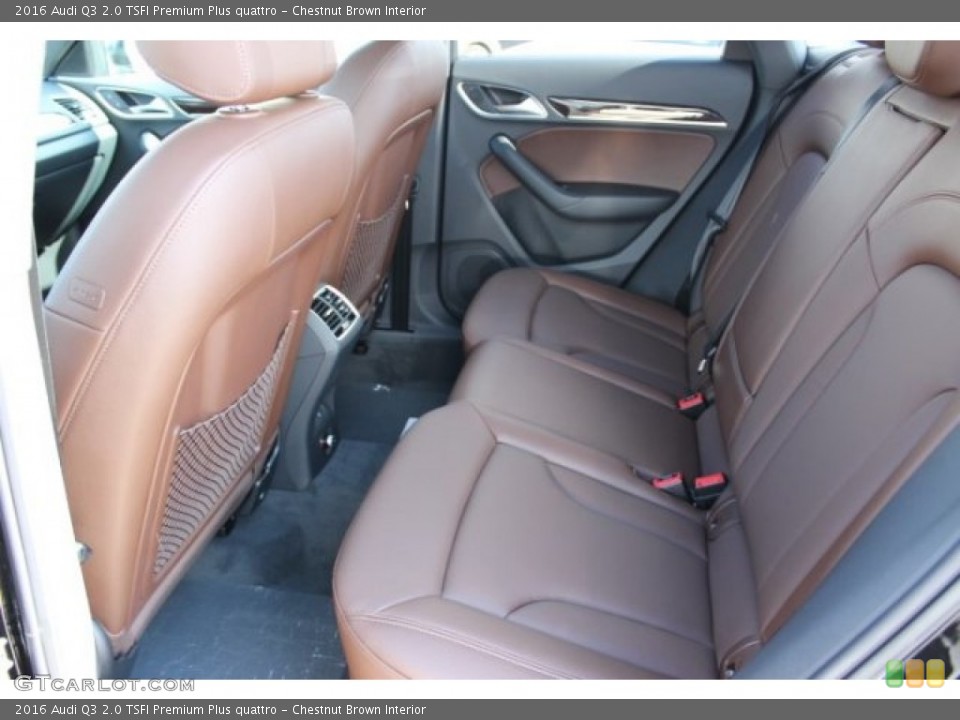 Chestnut Brown Interior Rear Seat for the 2016 Audi Q3 2.0 TSFI Premium Plus quattro #107564670
