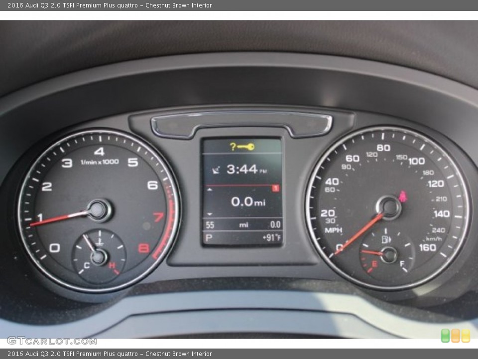 Chestnut Brown Interior Gauges for the 2016 Audi Q3 2.0 TSFI Premium Plus quattro #107564811