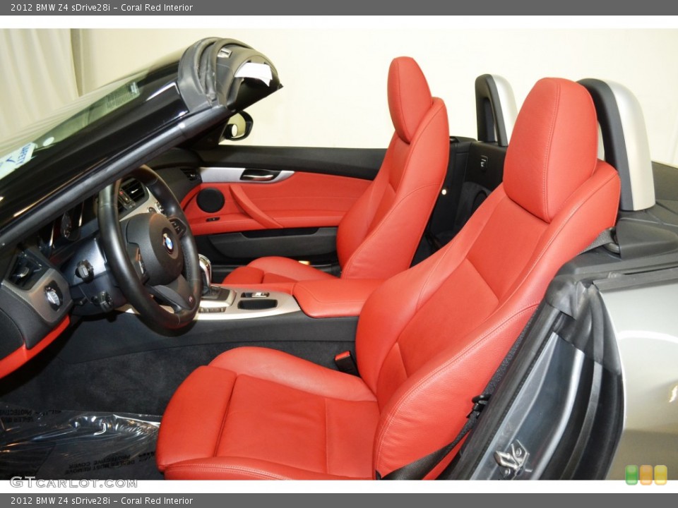 Coral Red Interior Front Seat For The 2012 Bmw Z4 Sdrive28i
