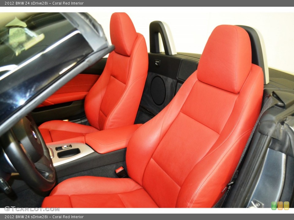Coral Red Interior Front Seat for the 2012 BMW Z4 sDrive28i #107569758