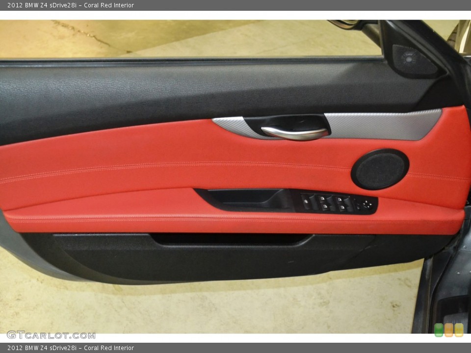 Coral Red Interior Door Panel for the 2012 BMW Z4 sDrive28i #107569761
