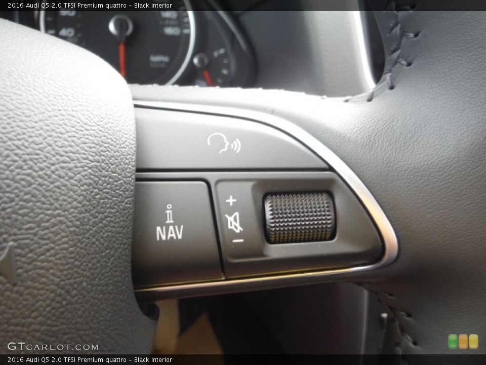 Black Interior Controls for the 2016 Audi Q5 2.0 TFSI Premium quattro #107572780