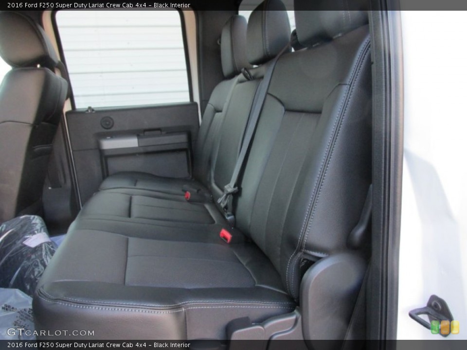 Black Interior Rear Seat for the 2016 Ford F250 Super Duty Lariat Crew Cab 4x4 #107576008