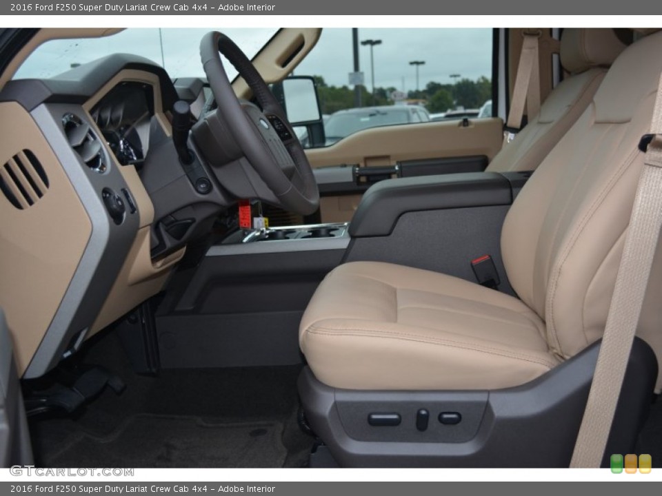 Adobe Interior Photo for the 2016 Ford F250 Super Duty Lariat Crew Cab 4x4 #107576233