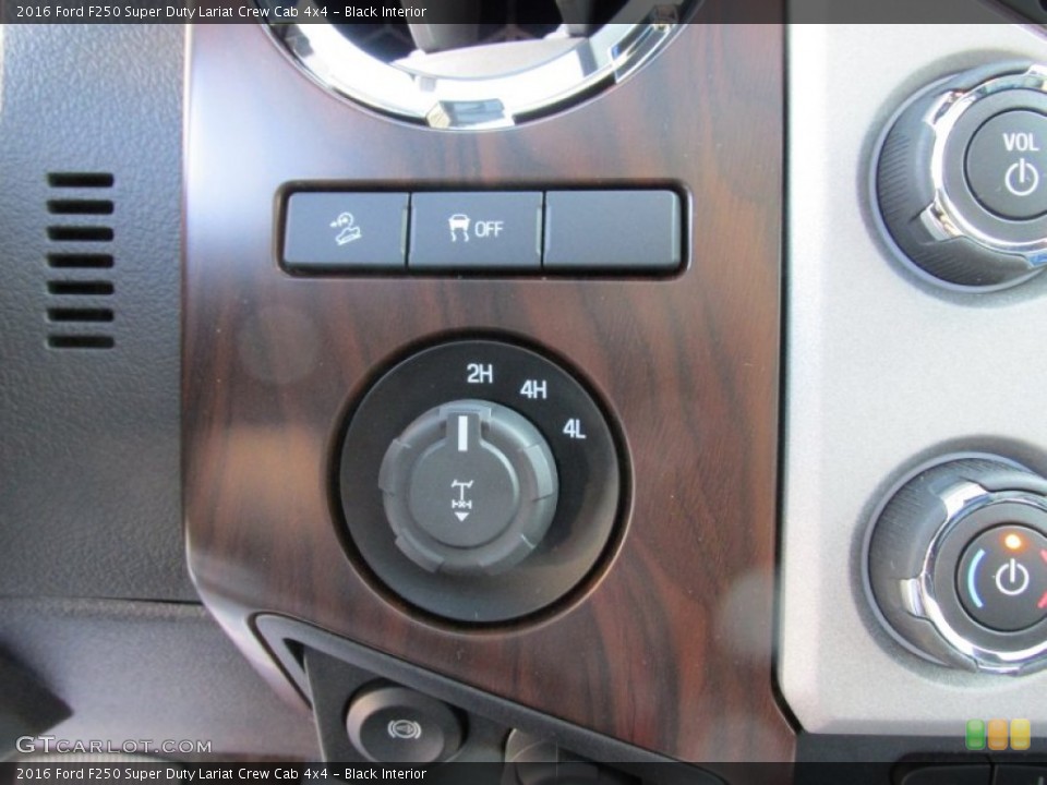 Black Interior Controls for the 2016 Ford F250 Super Duty Lariat Crew Cab 4x4 #107576452