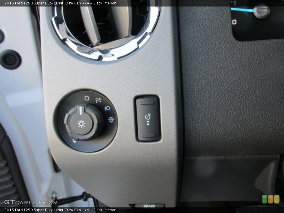 Black Interior Controls for the 2016 Ford F250 Super Duty Lariat Crew Cab 4x4 #107576515