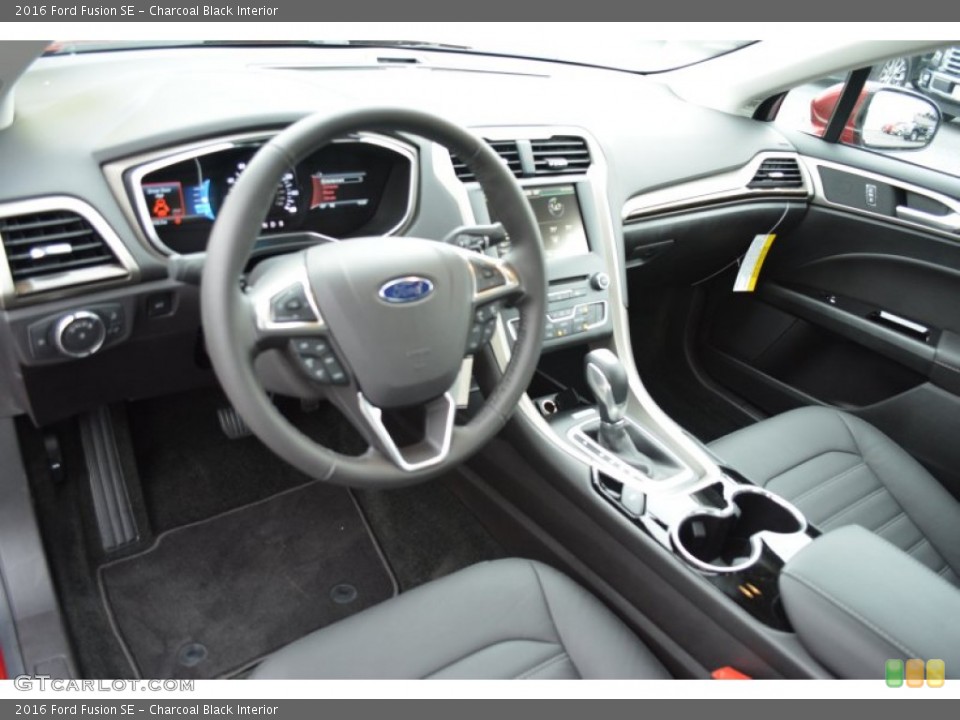 Charcoal Black Interior Prime Interior for the 2016 Ford Fusion SE #107577196