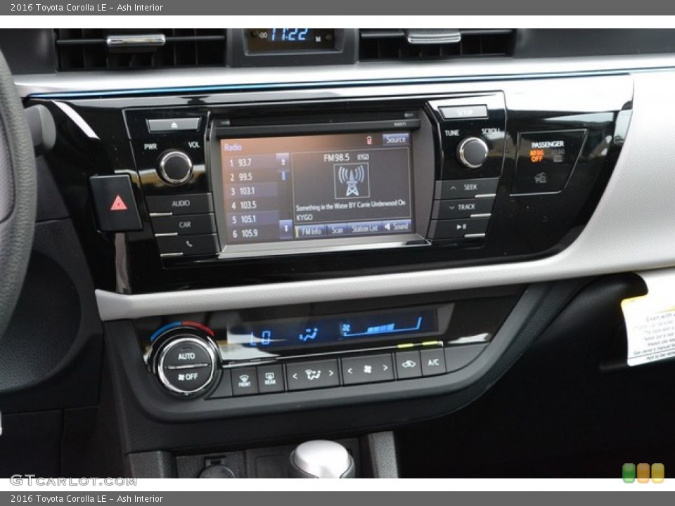 Ash Interior Controls for the 2016 Toyota Corolla LE #107577724