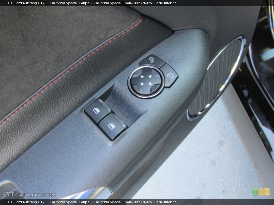 California Special Ebony Black/Miko Suede Interior Controls for the 2016 Ford Mustang GT/CS California Special Coupe #107578189