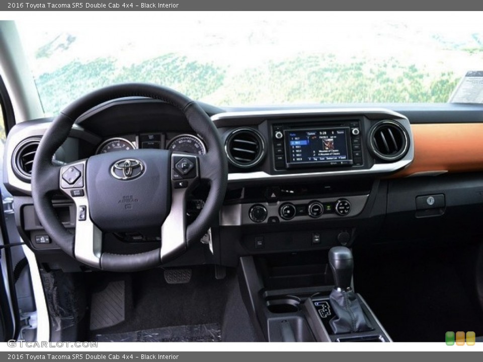 Black Interior Dashboard for the 2016 Toyota Tacoma SR5 Double Cab 4x4 #107578366