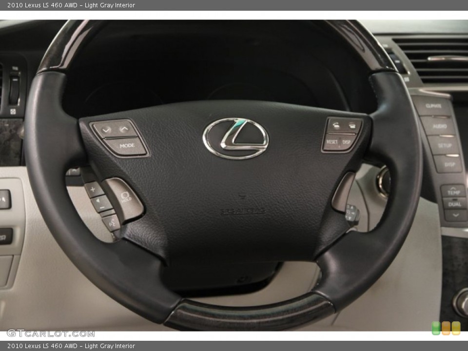 Light Gray Interior Steering Wheel for the 2010 Lexus LS 460 AWD #107579205
