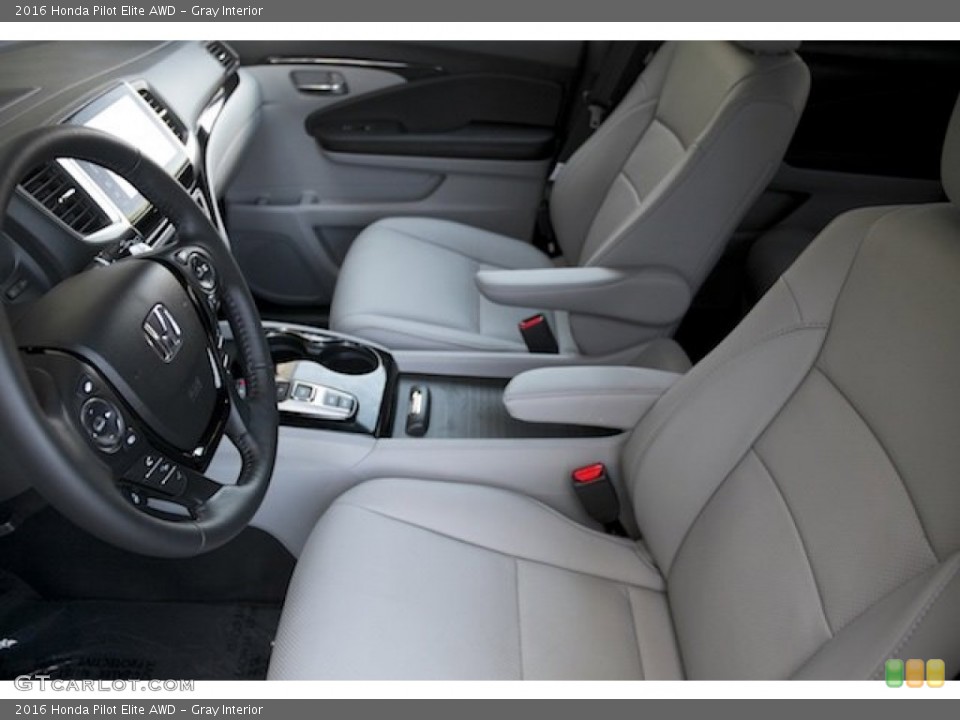Gray Interior Front Seat for the 2016 Honda Pilot Elite AWD #107580967