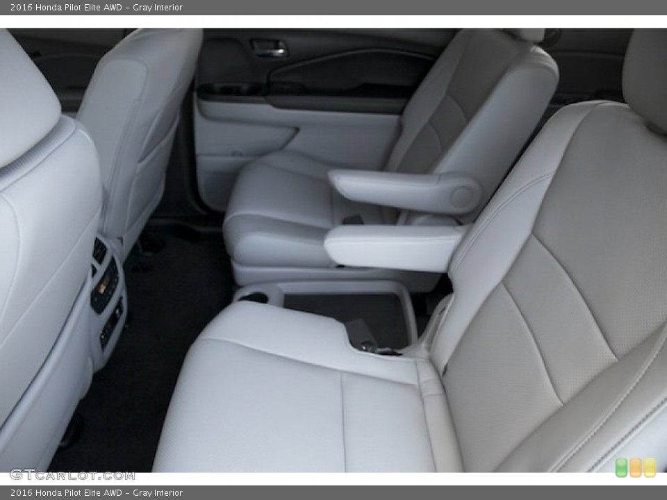 Gray Interior Rear Seat for the 2016 Honda Pilot Elite AWD #107581015