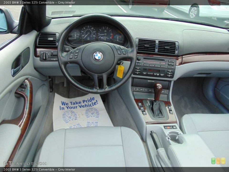 Grey Interior Dashboard for the 2003 BMW 3 Series 325i Convertible #107589373