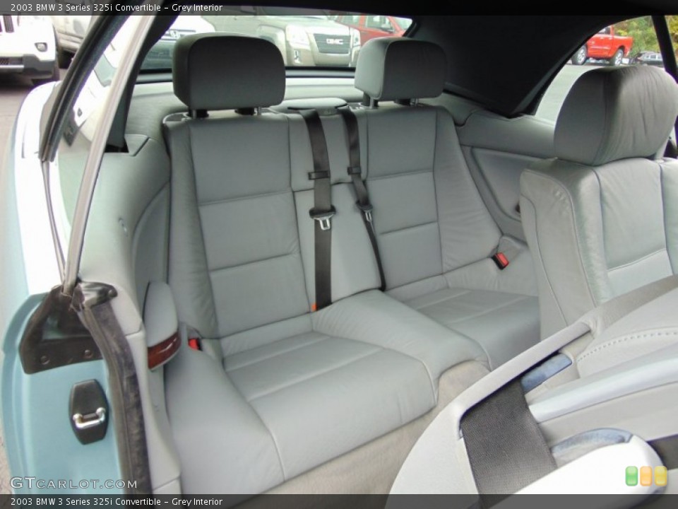 Grey Interior Rear Seat for the 2003 BMW 3 Series 325i Convertible #107589469