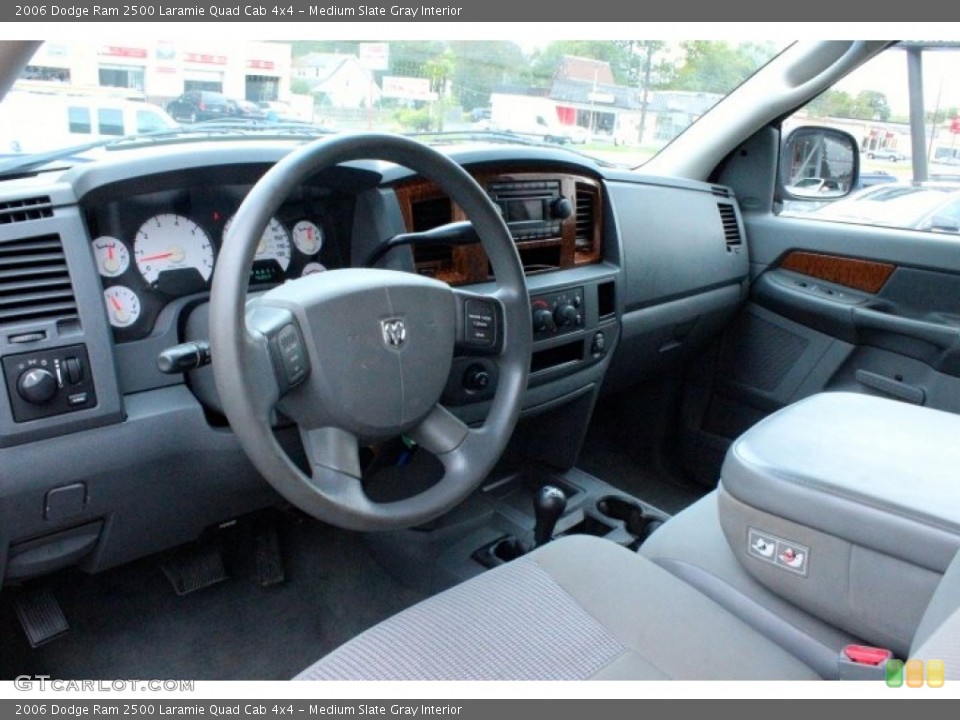 Medium Slate Gray Interior Photo for the 2006 Dodge Ram 2500 Laramie Quad Cab 4x4 #107590414