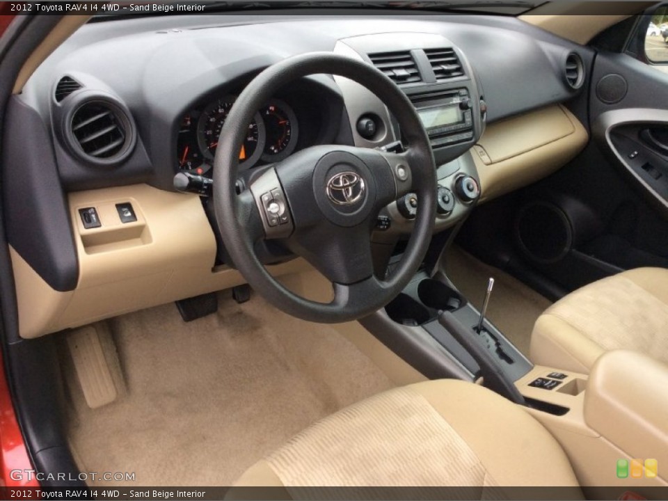 Sand Beige Interior Photo for the 2012 Toyota RAV4 I4 4WD #107597023