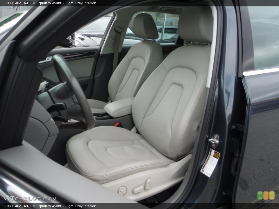 Light Gray Interior Front Seat for the 2011 Audi A4 2.0T quattro Avant #107600653