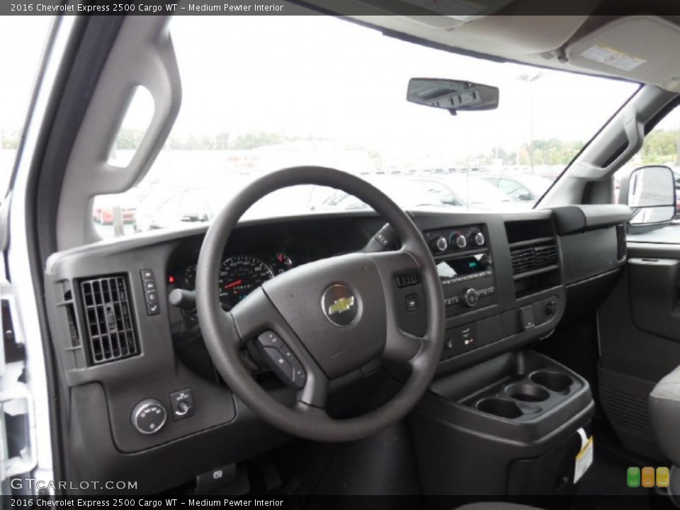Medium Pewter Interior Dashboard for the 2016 Chevrolet Express 2500 Cargo WT #107603809
