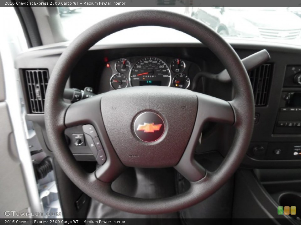 Medium Pewter Interior Steering Wheel for the 2016 Chevrolet Express 2500 Cargo WT #107603884