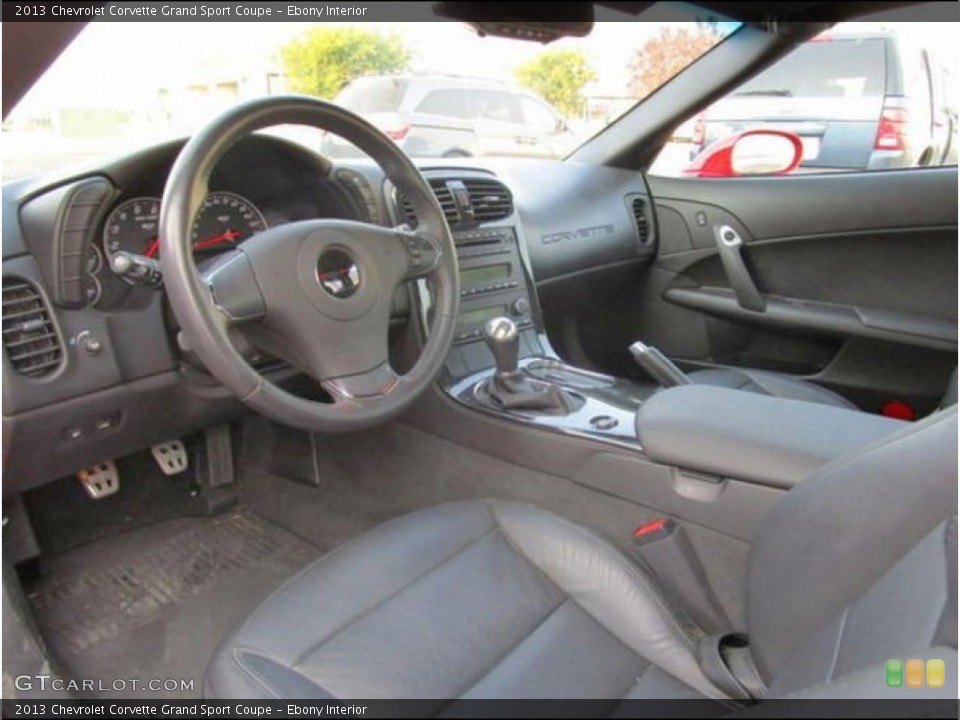 Ebony 2013 Chevrolet Corvette Interiors