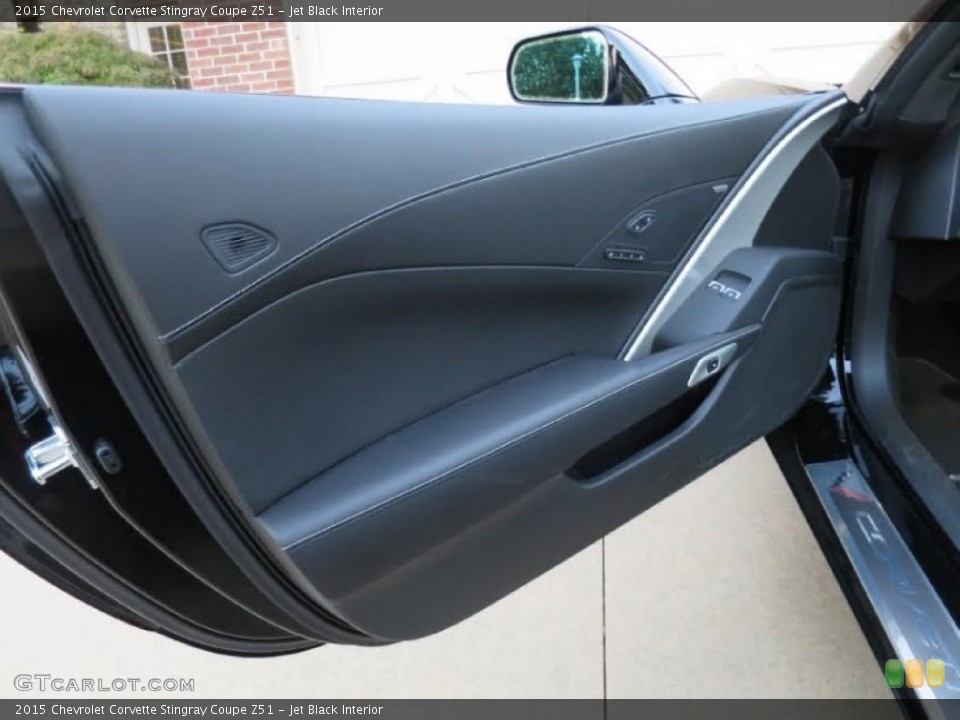 Jet Black Interior Door Panel for the 2015 Chevrolet Corvette Stingray Coupe Z51 #107605387