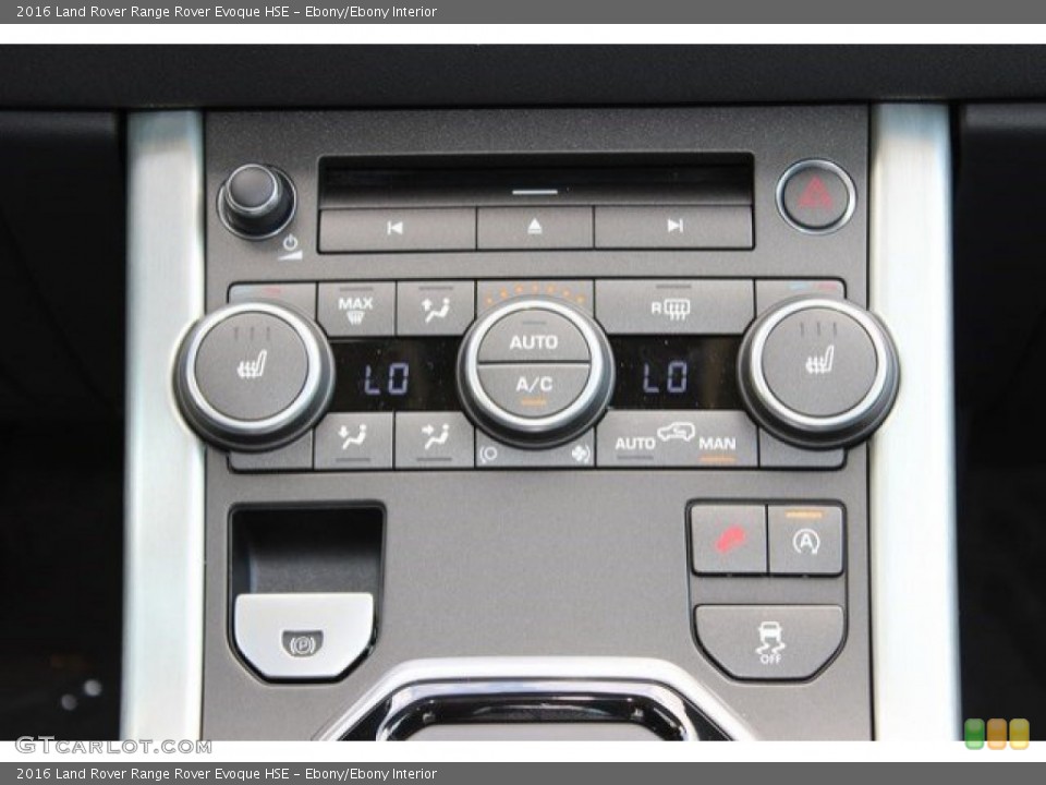 Ebony/Ebony Interior Controls for the 2016 Land Rover Range Rover Evoque HSE #107607229