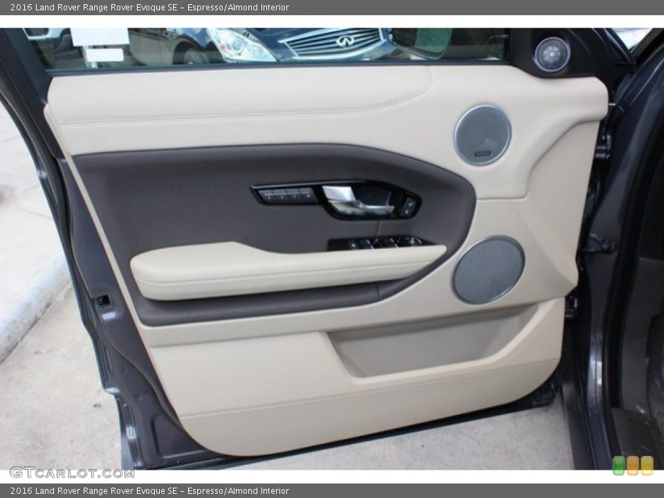 Espresso/Almond Interior Door Panel for the 2016 Land Rover Range Rover Evoque SE #107607778