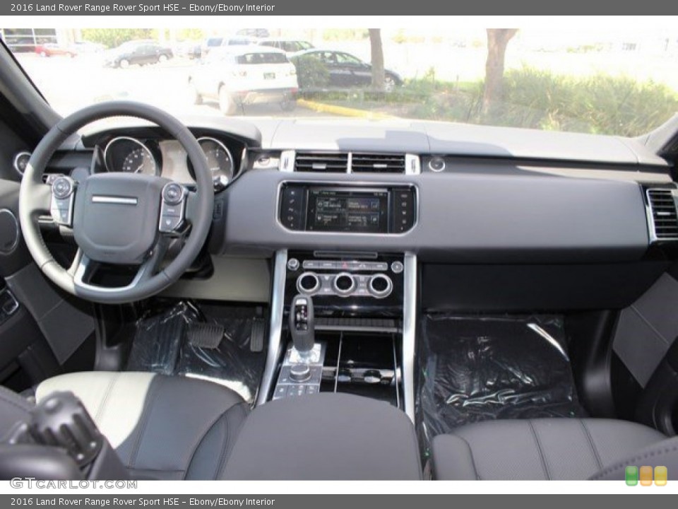 Ebony/Ebony Interior Dashboard for the 2016 Land Rover Range Rover Sport HSE #107607958