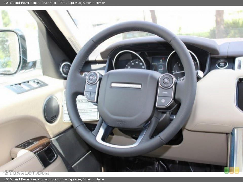 Espresso/Almond Interior Steering Wheel for the 2016 Land Rover Range Rover Sport HSE #107608660