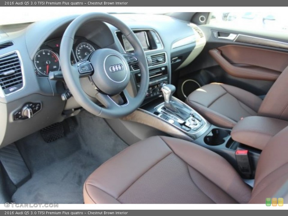 Chestnut Brown Interior Photo for the 2016 Audi Q5 3.0 TFSI Premium Plus quattro #107613064