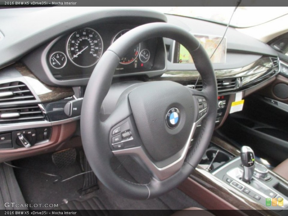 Mocha Interior Dashboard for the 2016 BMW X5 xDrive35i #107613100