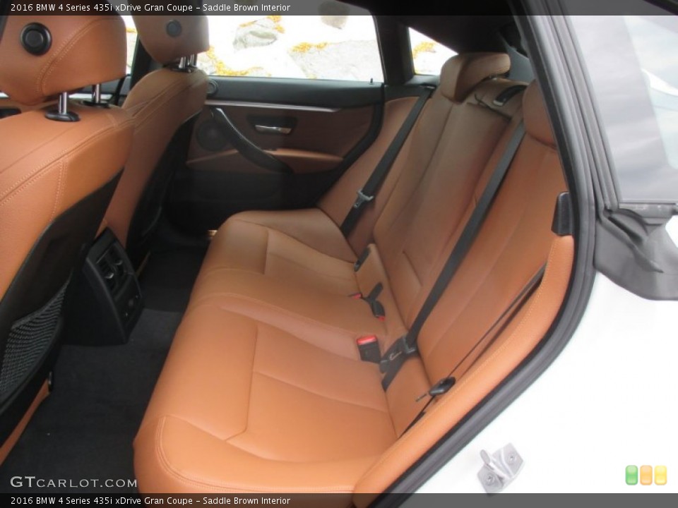 Saddle Brown Interior Rear Seat for the 2016 BMW 4 Series 435i xDrive Gran Coupe #107613511