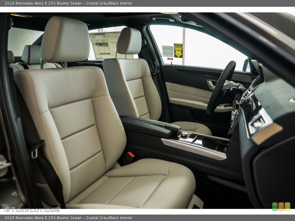 Crystal Grey/Black Interior Front Seat for the 2016 Mercedes-Benz E 250 Bluetec Sedan #107618374