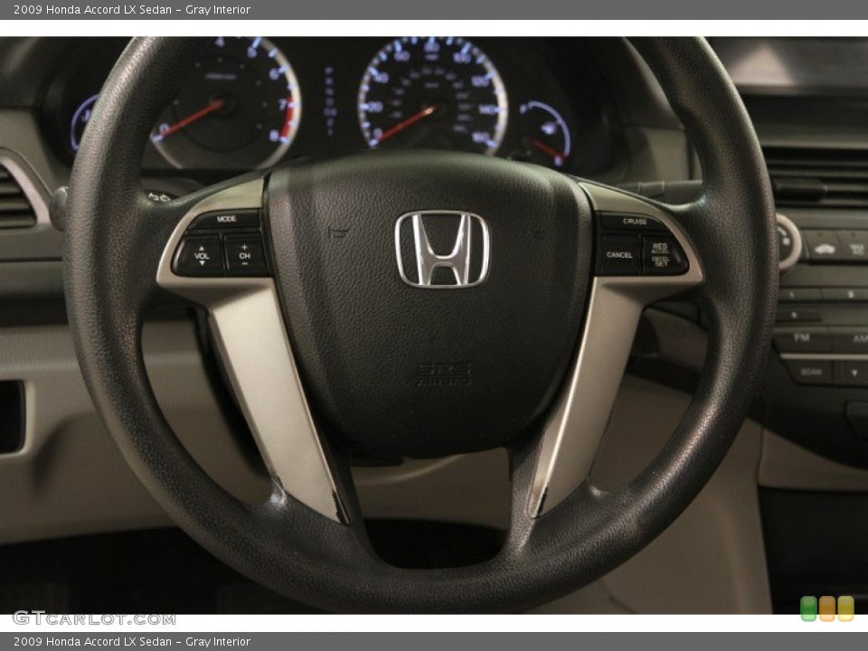 Gray Interior Steering Wheel for the 2009 Honda Accord LX Sedan #107630476