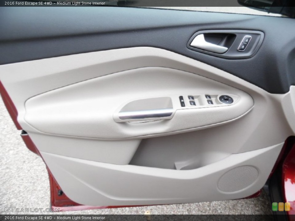 Medium Light Stone Interior Door Panel for the 2016 Ford Escape SE 4WD #107631019