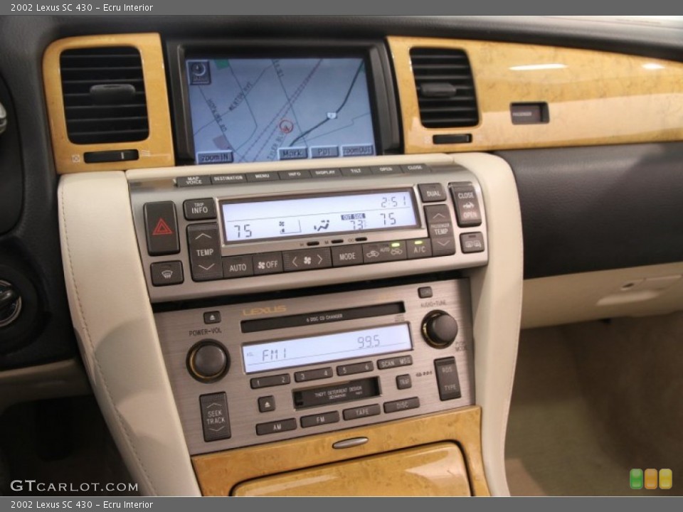 Ecru Interior Controls for the 2002 Lexus SC 430 #107631865