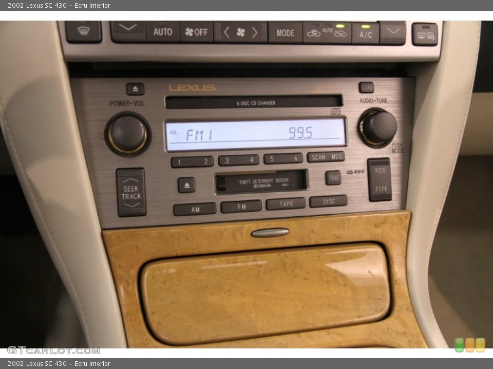 Ecru Interior Audio System for the 2002 Lexus SC 430 #107631976