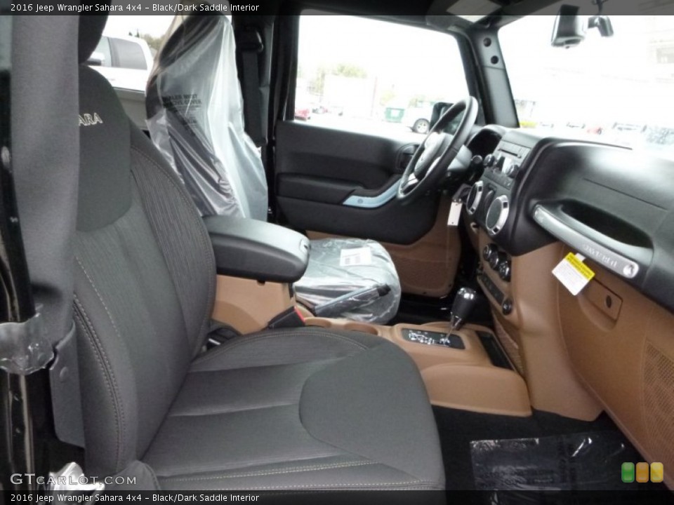 Black/Dark Saddle Interior Photo for the 2016 Jeep Wrangler Sahara 4x4 #107638748