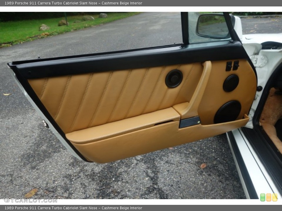 Cashmere Beige Interior Door Panel for the 1989 Porsche 911 Carrera Turbo Cabriolet Slant Nose #107641204