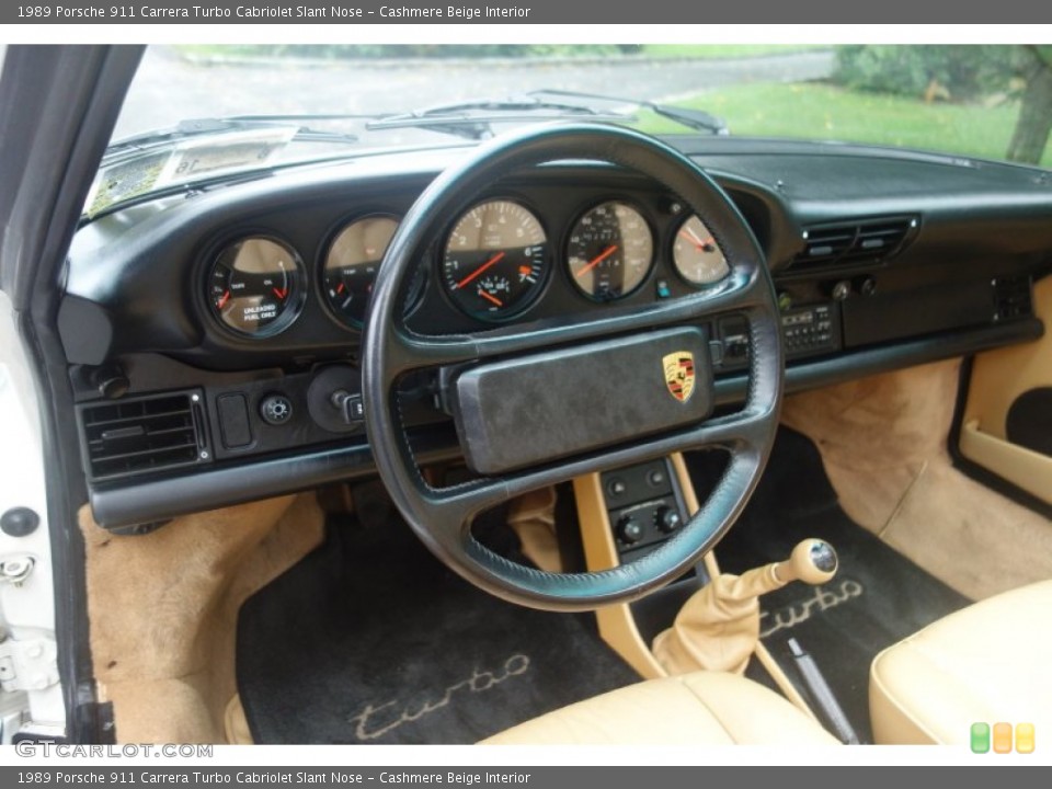 Cashmere Beige Interior Prime Interior for the 1989 Porsche 911 Carrera Turbo Cabriolet Slant Nose #107641346
