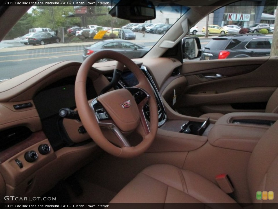 Tuscan Brown Interior Photo for the 2015 Cadillac Escalade Platinum 4WD #107642675