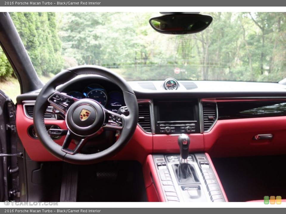 Black/Garnet Red Interior Dashboard for the 2016 Porsche Macan Turbo #107643107