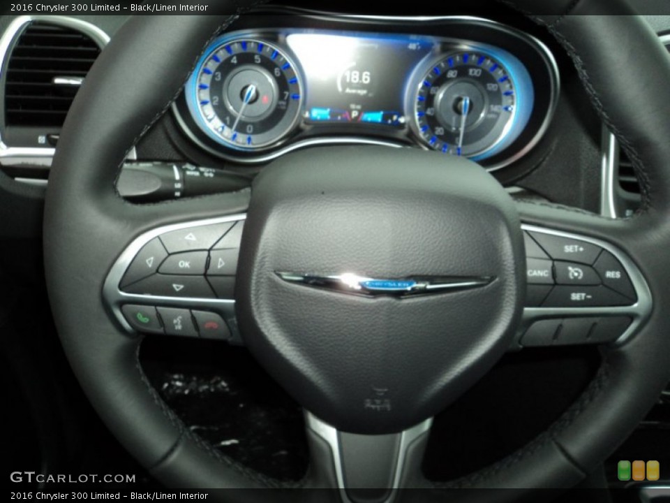Black/Linen Interior Steering Wheel for the 2016 Chrysler 300 Limited #107643338