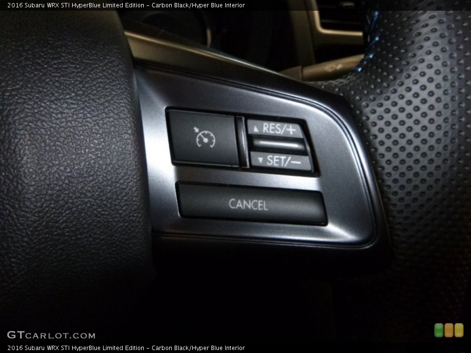 Carbon Black/Hyper Blue Interior Controls for the 2016 Subaru WRX STI HyperBlue Limited Edition #107644898