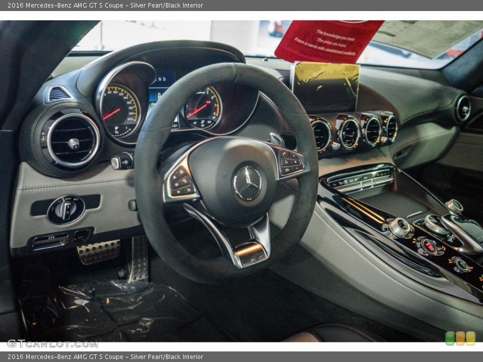 Silver Pearl/Black Interior Prime Interior for the 2016 Mercedes-Benz AMG GT S Coupe #107646851