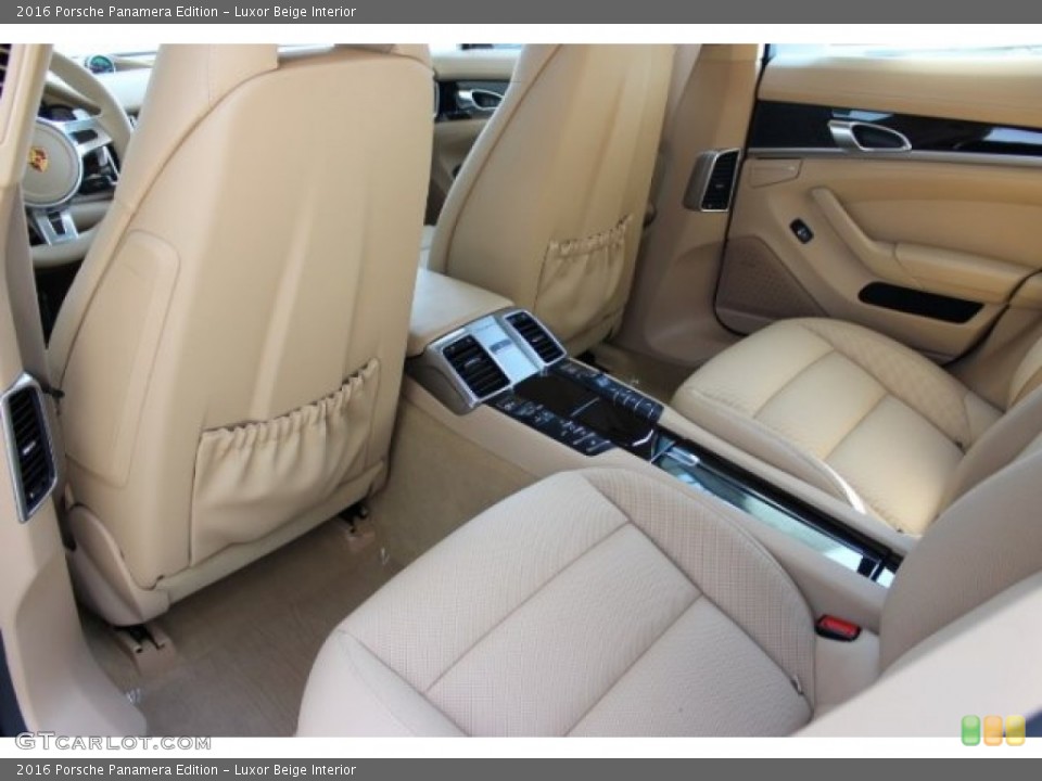 Luxor Beige Interior Rear Seat for the 2016 Porsche Panamera Edition #107656283