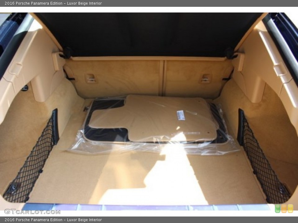 Luxor Beige Interior Trunk for the 2016 Porsche Panamera Edition #107656319
