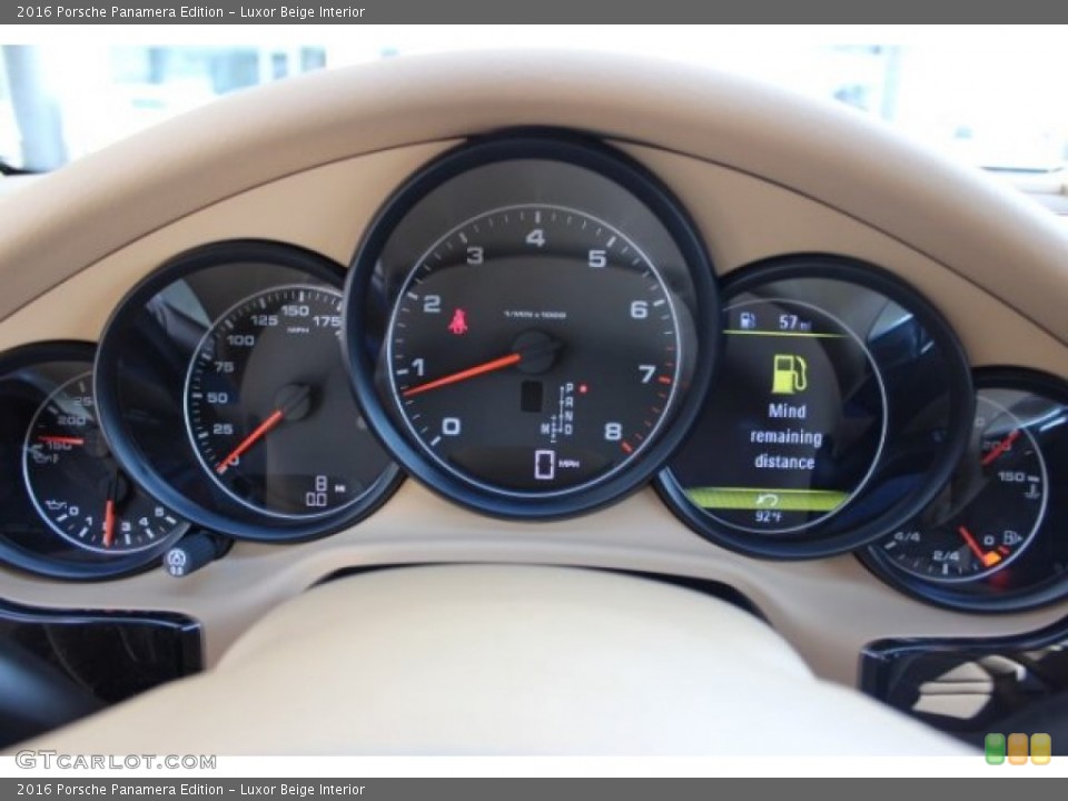Luxor Beige Interior Gauges for the 2016 Porsche Panamera Edition #107656346